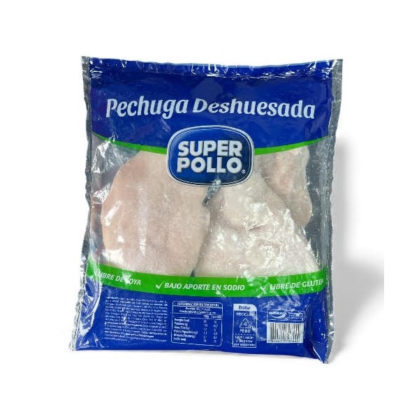 Super pollo pechuga deshuesada 700 grs