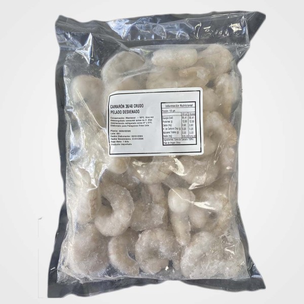 Camaron 36/40 SIN CÁSCARA 1 Kg