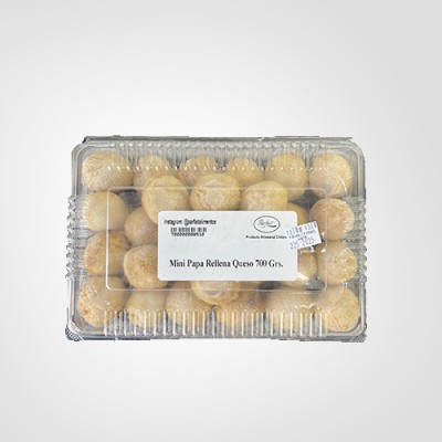 Mini papas rellenas queso 700 grs