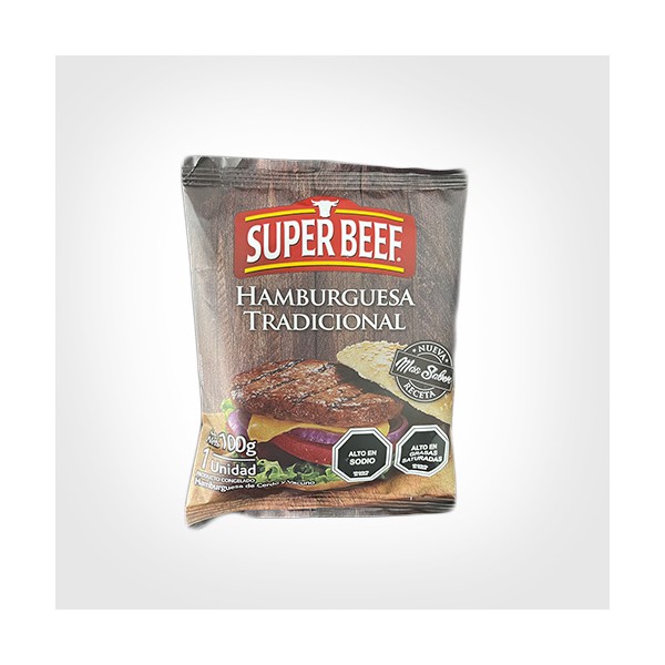 Hamburguesa 100 grs Super beef