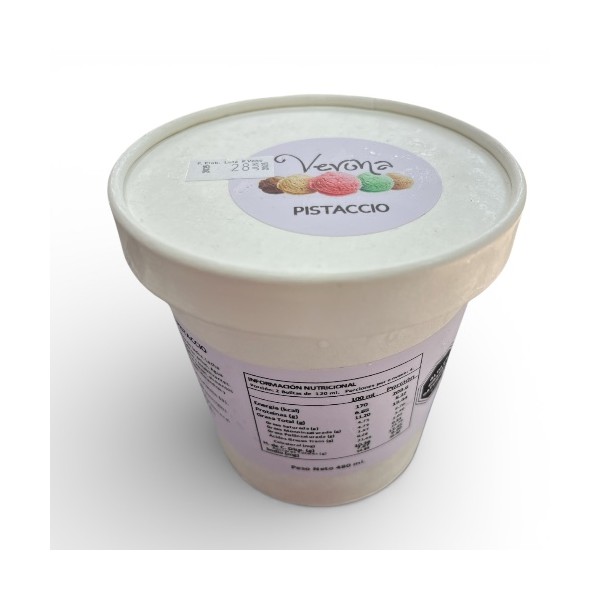 Verona helado Pistaccio 480 ml